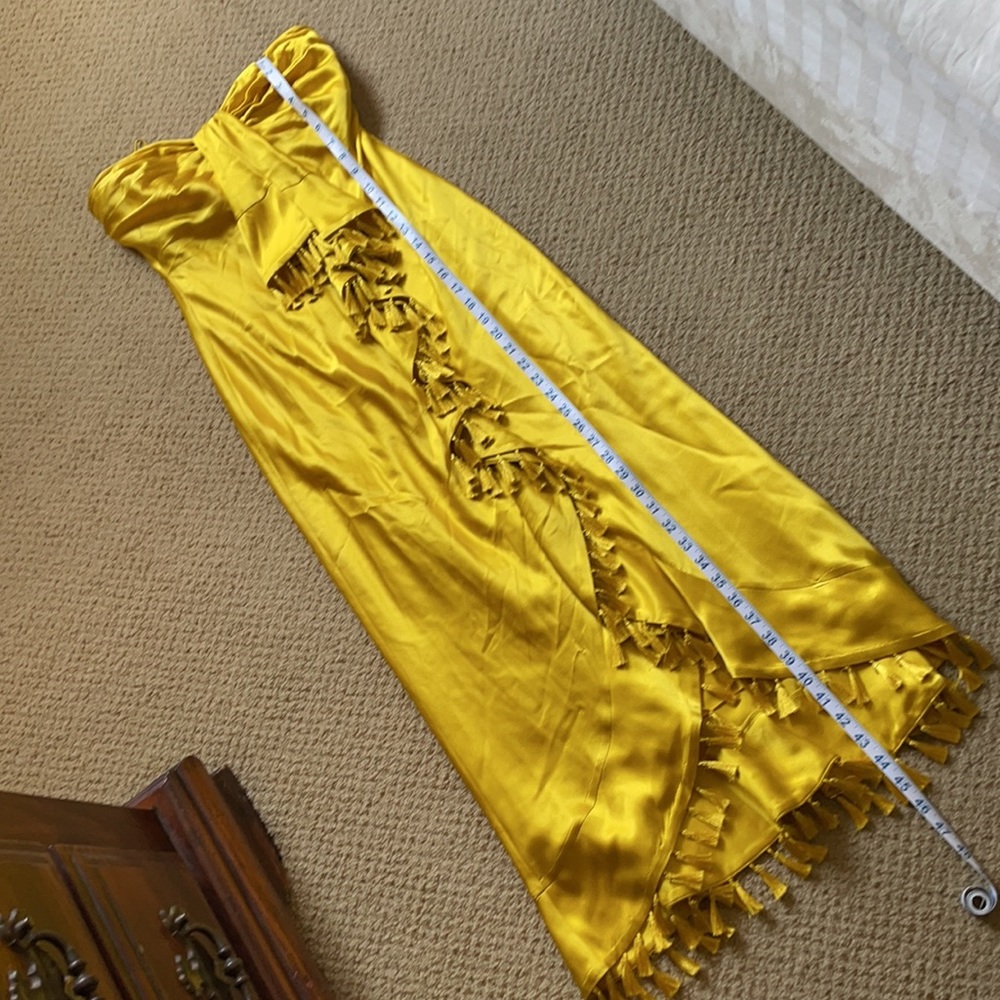 Cinq a sept Elise yellow tassel dress - Picture 5 of 10